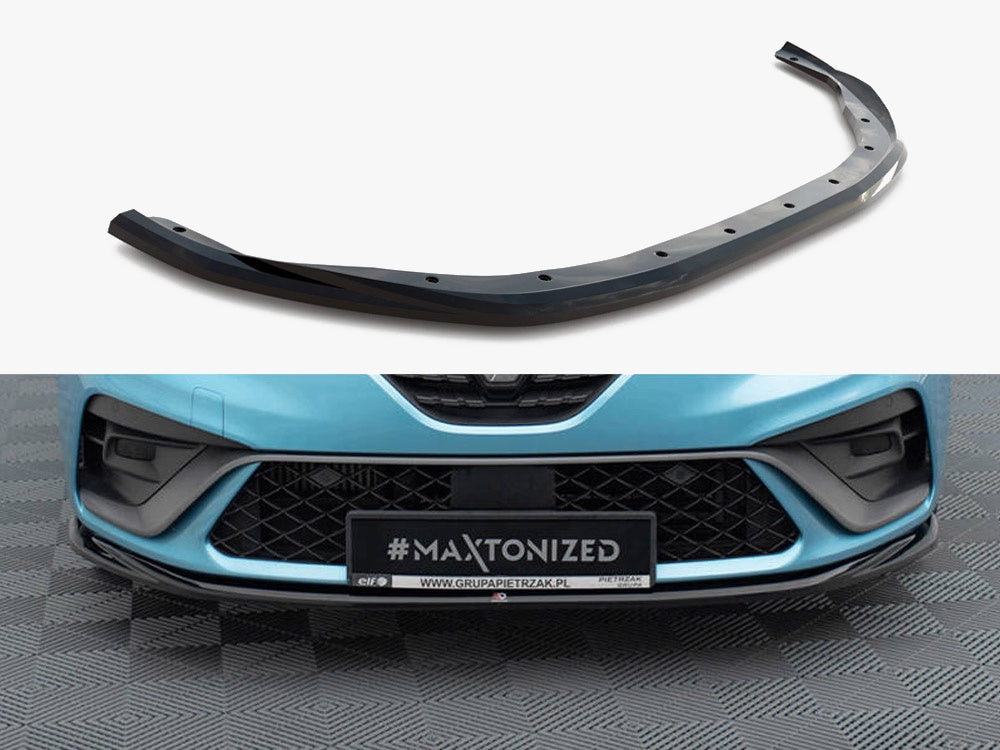 Maxton Design Front Splitter V.2 Renault Clio R.S. Line Mk5 - RE-CL-5-RSLINE-FD2G - Image 1