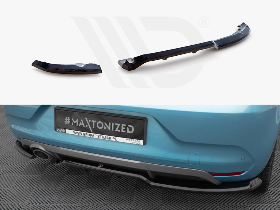 MAXTON DESIGN Rear Splitter (Vertical Bars) Renault Clio R.S. Line Mk5