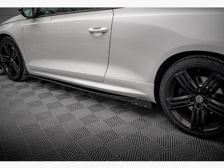 Maxton Design Side Skirts Diffusers V.2 + Flaps Volkswagen Scirocco R Mk3 - VW-SC-3-R-SD2G+SF1B - Image 4