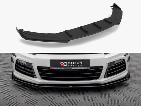 Maxton Design Street PRO Front Splitter + Flaps Volkswagen Scirocco R Mk3 - VWSC3RCNC-FD2B+FSF1G - Image 1
