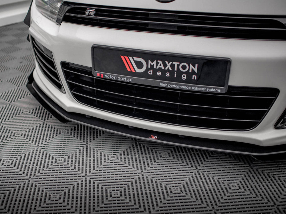Maxton Design Street PRO Front Splitter + Flaps Volkswagen Scirocco R Mk3 - VWSC3RCNC-FD2B+FSF1G - Image 4
