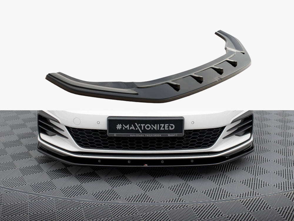 Maxton Design Front Splitter V.1 VW Golf 7 GTI Facelift - VW-GO-7F-GTI-FD1G - Image 1