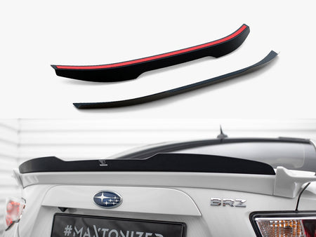 Maxton Design Spoiler CAP V.1 Subaru BRZ - Carbon Look - SU-BRZ-1F-CAP1C - Image 1