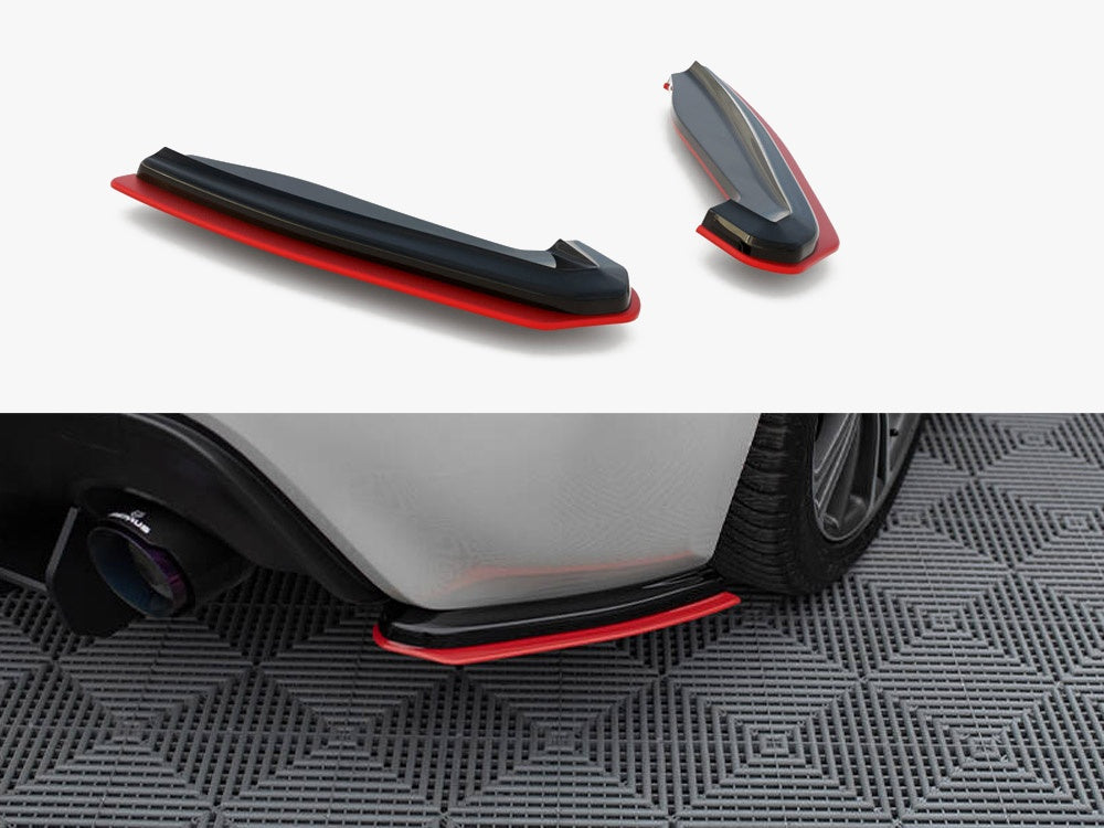 Maxton Design Rear Side Splitters V.2 Subaru BRZ Mk1 / Mk1 Facelift - SU-BRZ-1F-RSD1RRED+RSD1G - Image 1