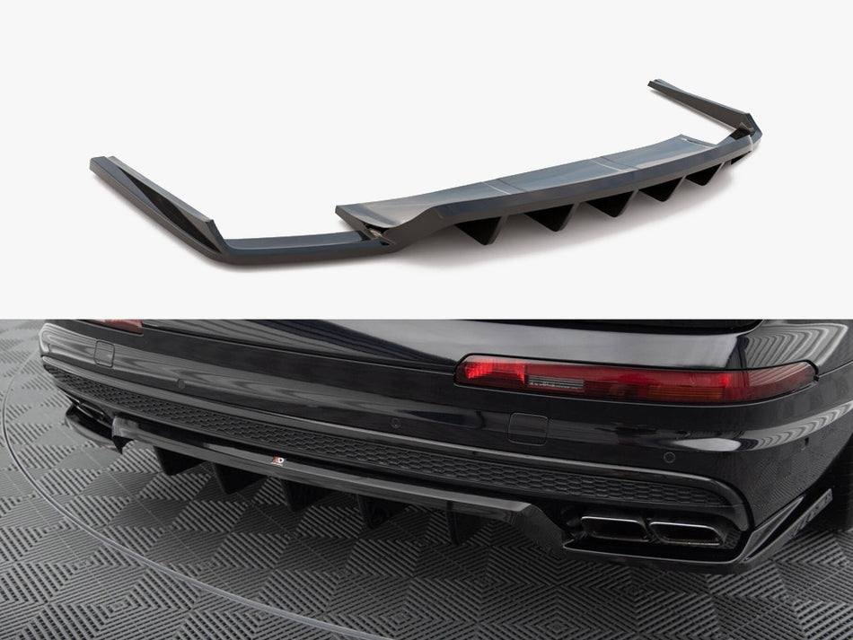 Maxton Design Central Rear Splitter (Vertical Bars) Audi SQ7 Mk2 - AU-SQ7-2-RD1G+RD2G - Image 1
