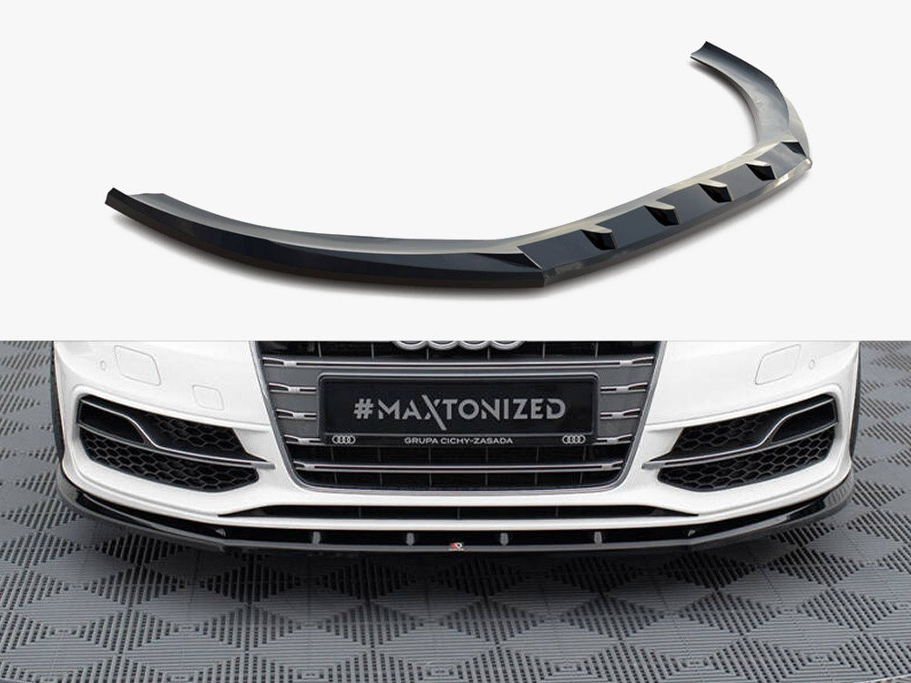 Maxton Design Front Splitter V.1 Audi S3 / A3 S-Line Sportback / Hatchback 8V - AU-S3-8V-SB-FD1G - Image 1