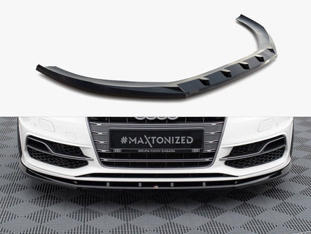 Maxton Design Front Splitter V.1 Audi S3 / A3 S-Line Sportback / Hatchback 8V - AU-S3-8V-SB-FD1G - Image 1