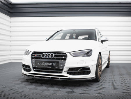 Maxton Design Front Splitter V.1 Audi S3 / A3 S-Line Sportback / Hatchback 8V - AU-S3-8V-SB-FD1G - Image 2
