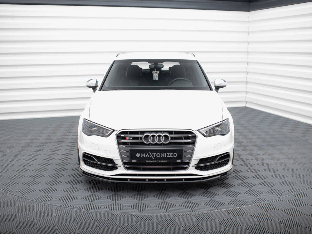 Maxton Design Front Splitter V.1 Audi S3 / A3 S-Line Sportback / Hatchback 8V - AU-S3-8V-SB-FD1G - Image 3