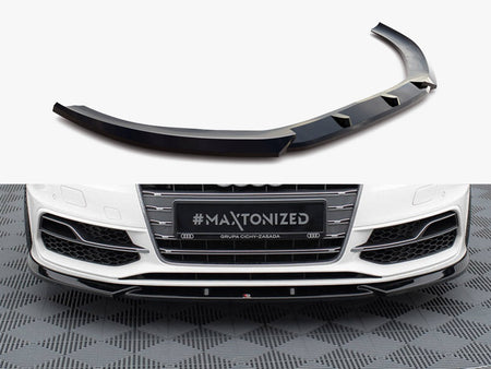 Maxton Design Front Splitter V.2 Audi S3 / A3 S-Line Sportback / Hatchback 8V - AU-S3-8V-SB-FD2G - Image 1