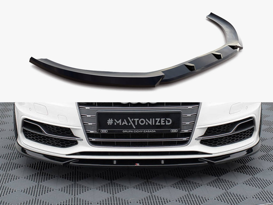 Maxton Design Front Splitter V.2 Audi S3 / A3 S-Line Sportback / Hatchback 8V - AU-S3-8V-SB-FD2G - Image 1
