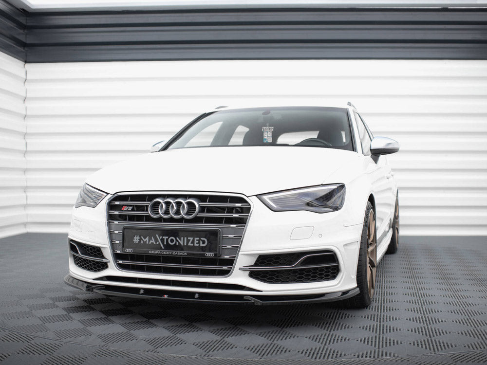 Maxton Design Front Splitter V.2 Audi S3 / A3 S-Line Sportback / Hatchback 8V - AU-S3-8V-SB-FD2G - Image 2