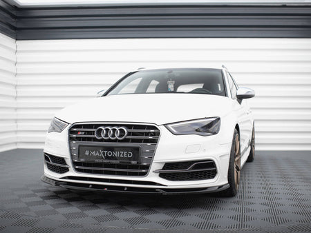 Maxton Design Front Splitter V.2 Audi S3 / A3 S-Line Sportback / Hatchback 8V - AU-S3-8V-SB-FD2G - Image 2