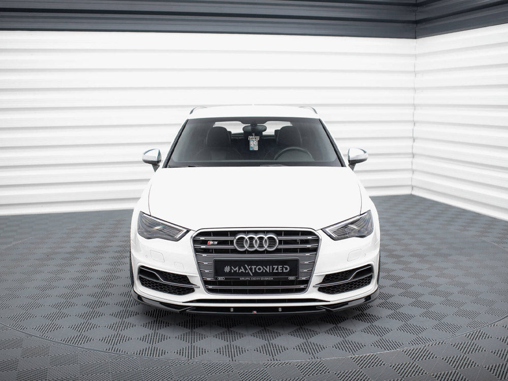 Maxton Design Front Splitter V.2 Audi S3 / A3 S-Line Sportback / Hatchback 8V - AU-S3-8V-SB-FD2G - Image 3