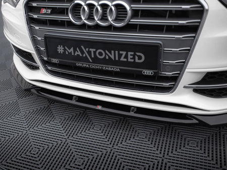 Maxton Design Front Splitter V.2 Audi S3 / A3 S-Line Sportback / Hatchback 8V - AU-S3-8V-SB-FD2G - Image 4
