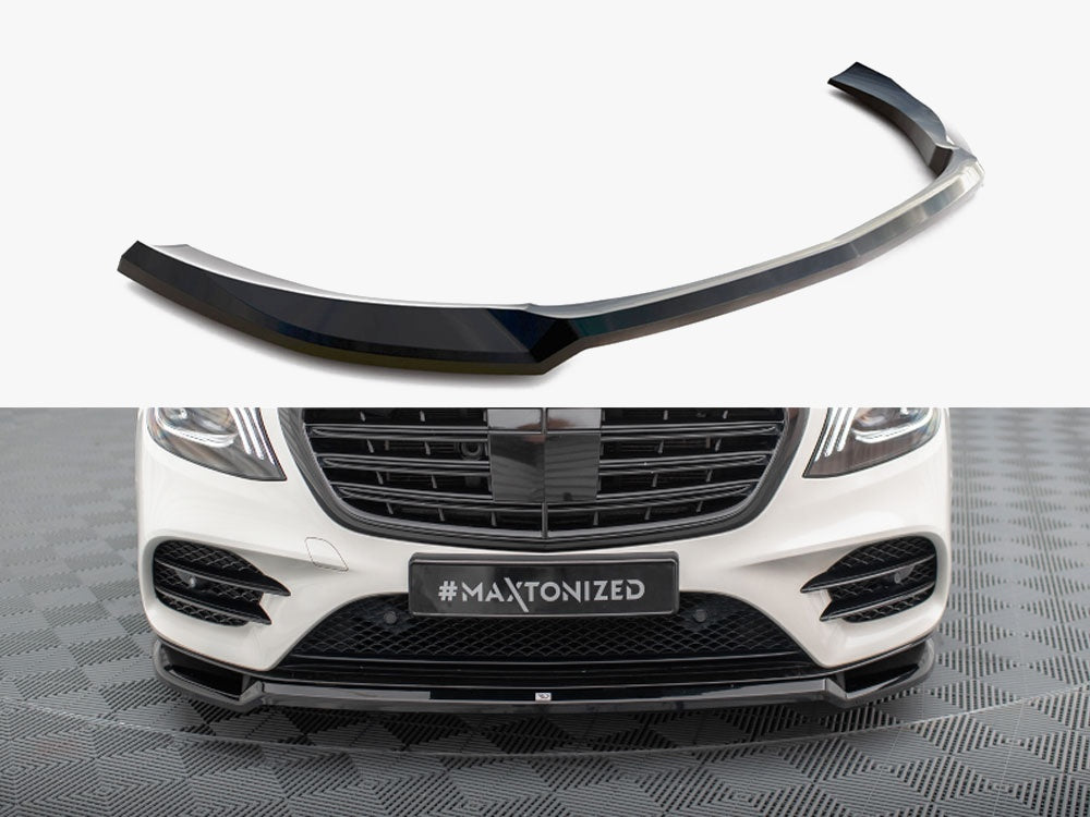 Maxton Design Front Splitter V.1 Mercedes-Benz S AMG-Line W222 Facelift - ME-S-222F-AMGLINE-FD1G - Image 1