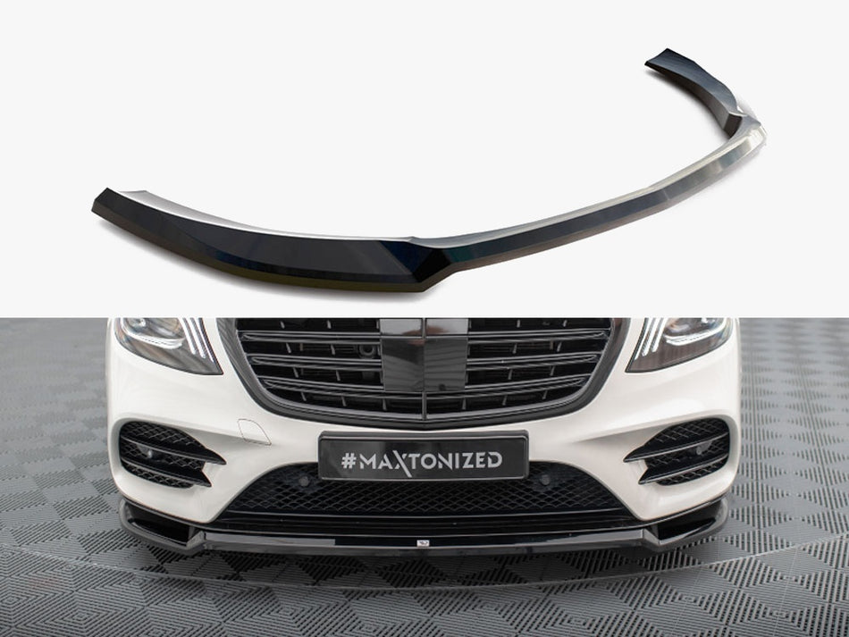 Maxton Design Front Splitter V.1 Mercedes-Benz S AMG-Line W222 Facelift - ME-S-222F-AMGLINE-FD1G - Image 1
