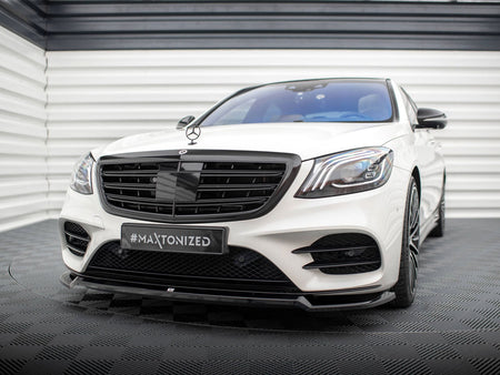 Maxton Design Front Splitter V.1 Mercedes-Benz S AMG-Line W222 Facelift - ME-S-222F-AMGLINE-FD1G - Image 2