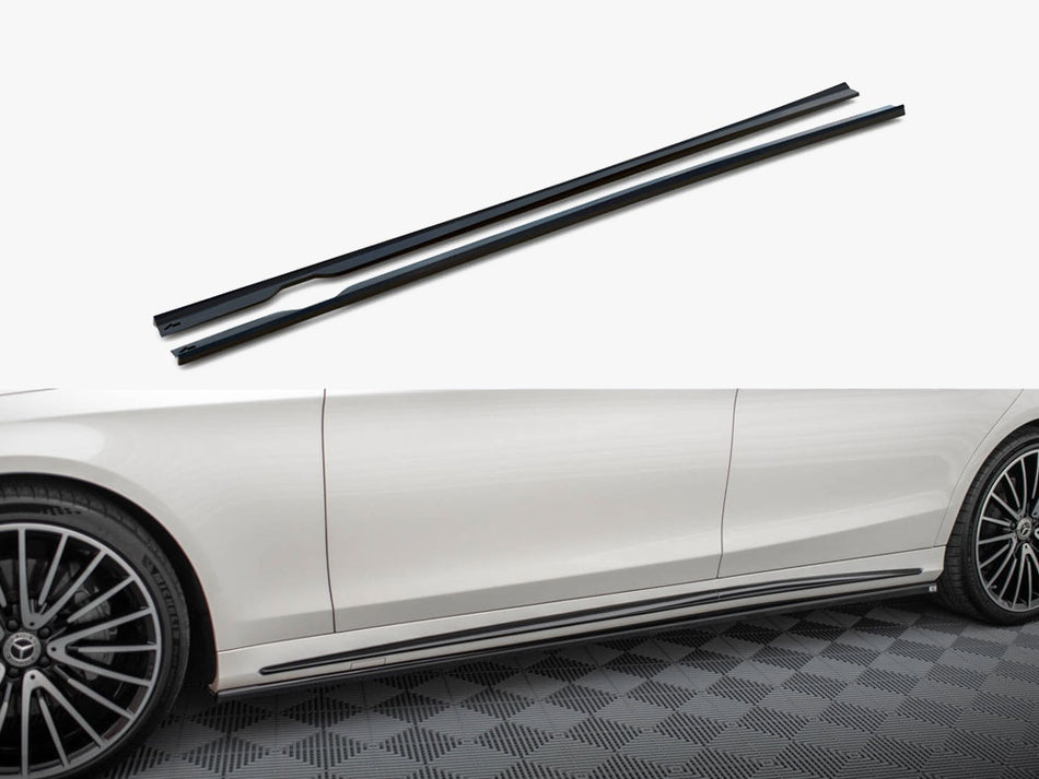 Maxton Design Side Skirts Diffusers V.2 Mercedes-Benz S AMG-Line W222 - ME-S-222F-AMGLINE-SD1G - Image 1