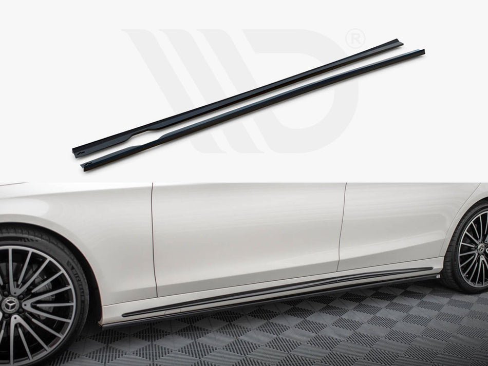 MAXTON DESIGN Side Skirts Diffusers V.2 Mercedes-Benz S AMG-Line W222
