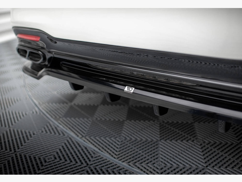 Maxton Design Rear Splitter (Vertical Bars) Mercedes-Benz S AMG-Line W222 Facelift - ME-S-222F-AMGLINE-RD1G+RD2G - Image 4