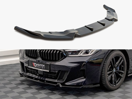 Maxton Design Front Splitter BMW 6 GT M-Pack G32 Facelift - Textured - BM-6-32-GT-MPACK-FD1T - Image 1