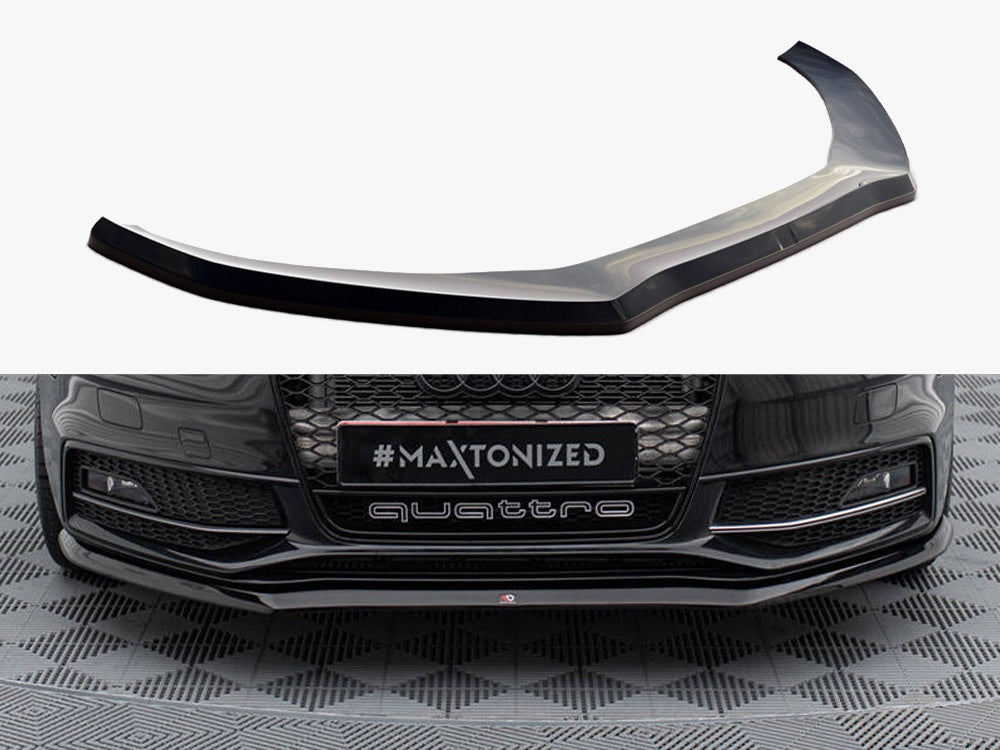 Maxton Design Front Splitter V.1 Audi S4 / A4 S-Line B8 FL - AU-S4-B8F-FD1G - Image 1