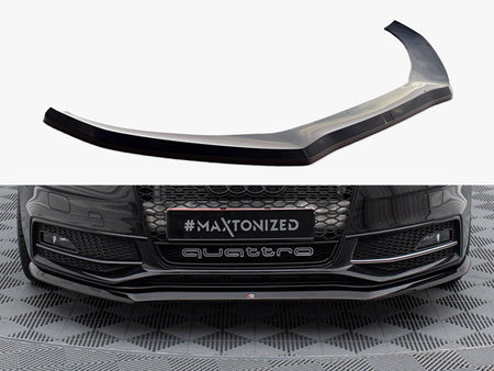 Maxton Design Front Splitter V.1 Audi S4 / A4 S-Line B8 FL - AU-S4-B8F-FD1G - Image 1