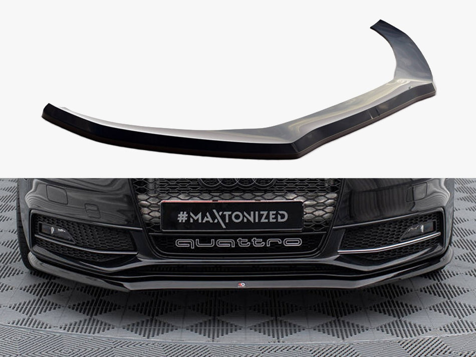 Maxton Design Front Splitter V.1 Audi S4 / A4 S-Line B8 FL - AU-S4-B8F-FD1G - Image 1