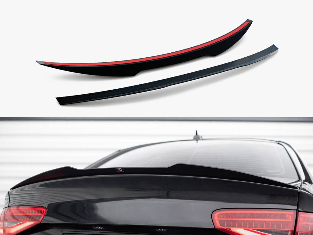 Maxton Design Spoiler CAP Audi S4 B8 Facelift Sedan - Textured - AU-S4-B8F-CAP1T - Image 1