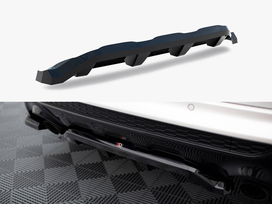 Maxton Design Central Rear Splitter (Vertical Bars) Ford Kuga ST-Line Mk2 - FO-KU-2-STLINE-RD1G+RD2G - Image 1