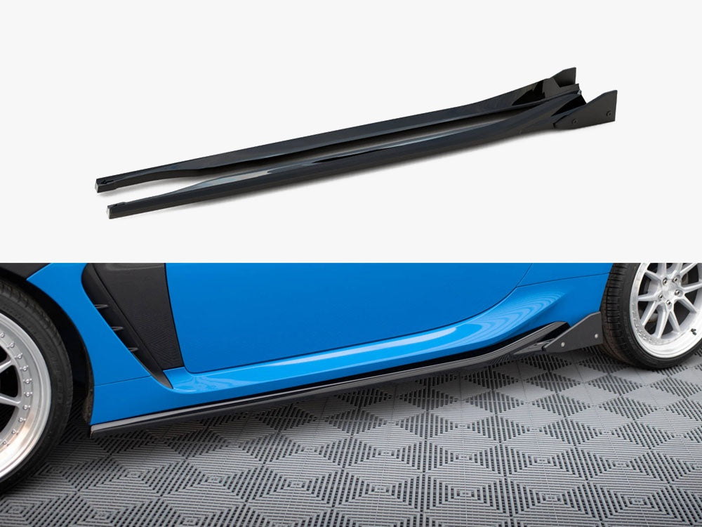 Maxton Design Side Skirts Diffusers V.1 + Flaps Toyota GR86 Mk1 - TO-GR86-1-SD1G+SF1B - Image 1