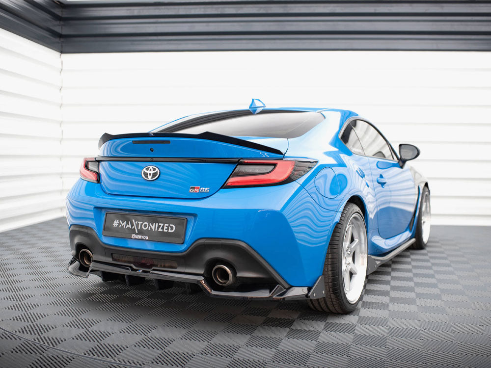 Maxton Design Central Rear Splitter (Vertical Bars) V.1 + Flaps Toyota GR86 Mk1 - TO-GR86-1-RD1G+RD4G+RSF1B - Image 2