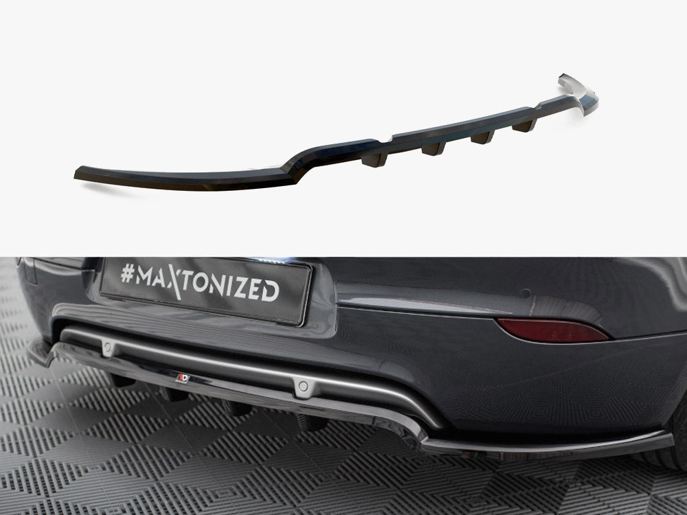 Maxton Design Rear Splitter (Vertical Bars) Renault Megane GT Mk3 Facelift - RE-ME-3-GT-RD1G+RD2G - Image 1