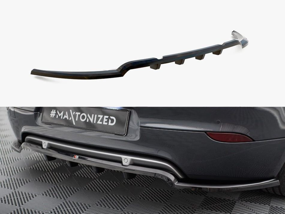 Maxton Design Rear Splitter (Vertical Bars) Renault Megane GT Mk3 Facelift - RE-ME-3-GT-RD1G+RD2G - Image 1