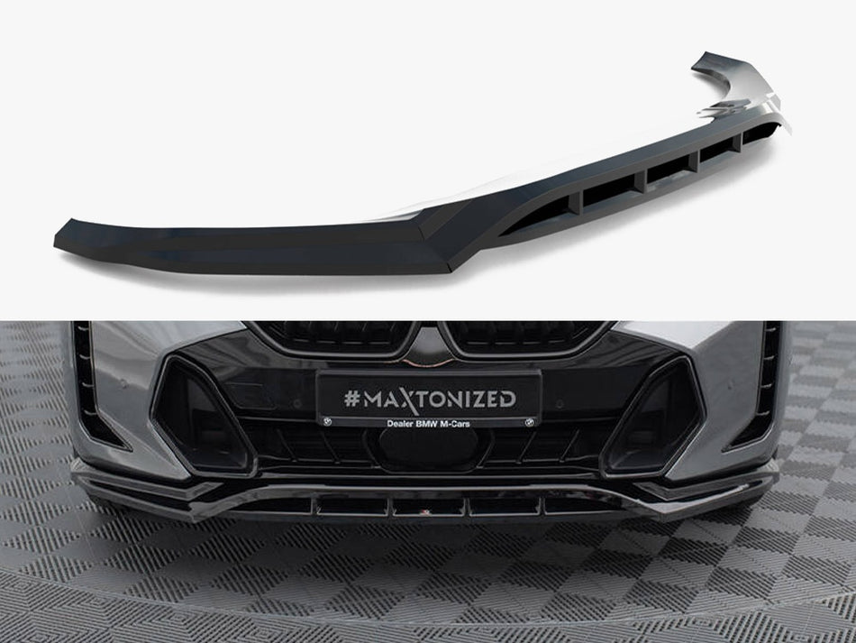 Maxton Design Front Splitter V.1 BMW X6 M-Pack G06 Facelift - BM-X6-G06F-MPACK-FD1G+FD1RG - Image 1
