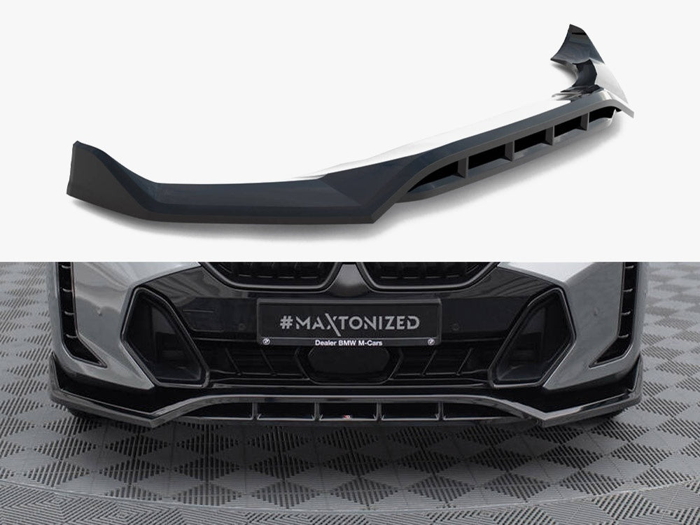 Maxton Design Front Splitter V.2 BMW X6 M-Pack G06 Facelift - BM-X6-G06F-MPACK-FD2G+FD2RG - Image 1