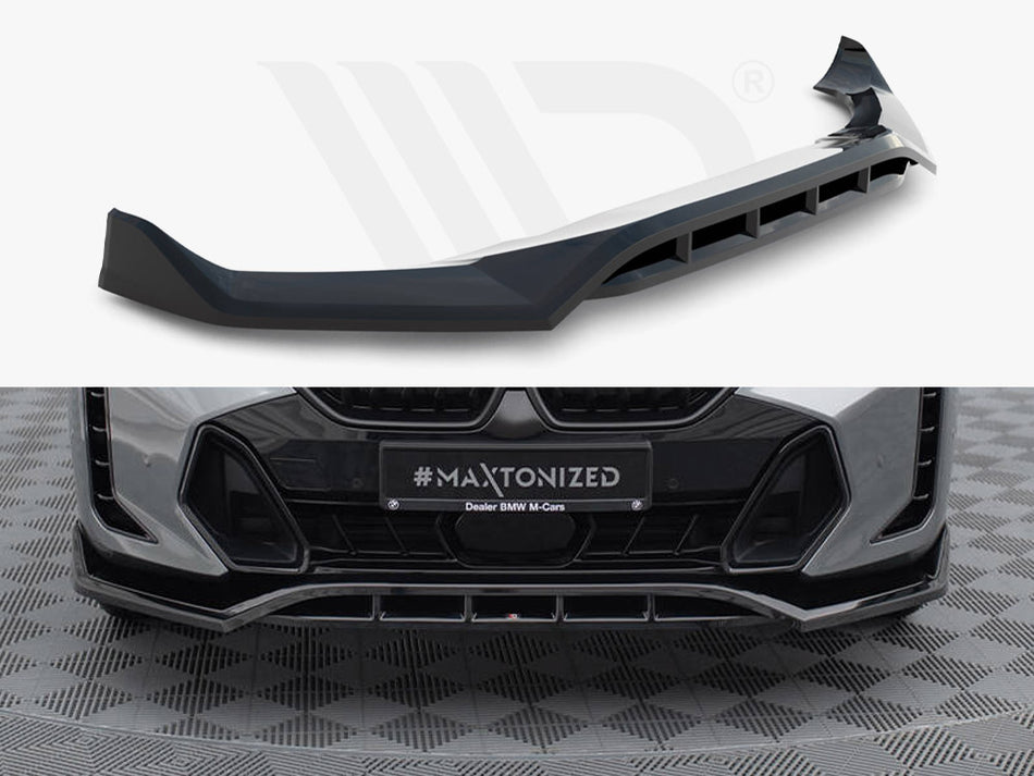 MAXTON DESIGN Front Splitter V.2 BMW X6 M-Pack G06 Facelift