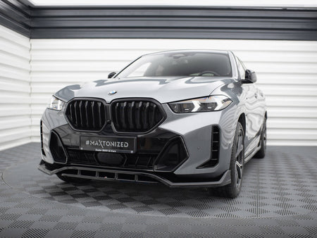Maxton Design Front Splitter V.2 BMW X6 M-Pack G06 Facelift - BM-X6-G06F-MPACK-FD2G+FD2RG - Image 2