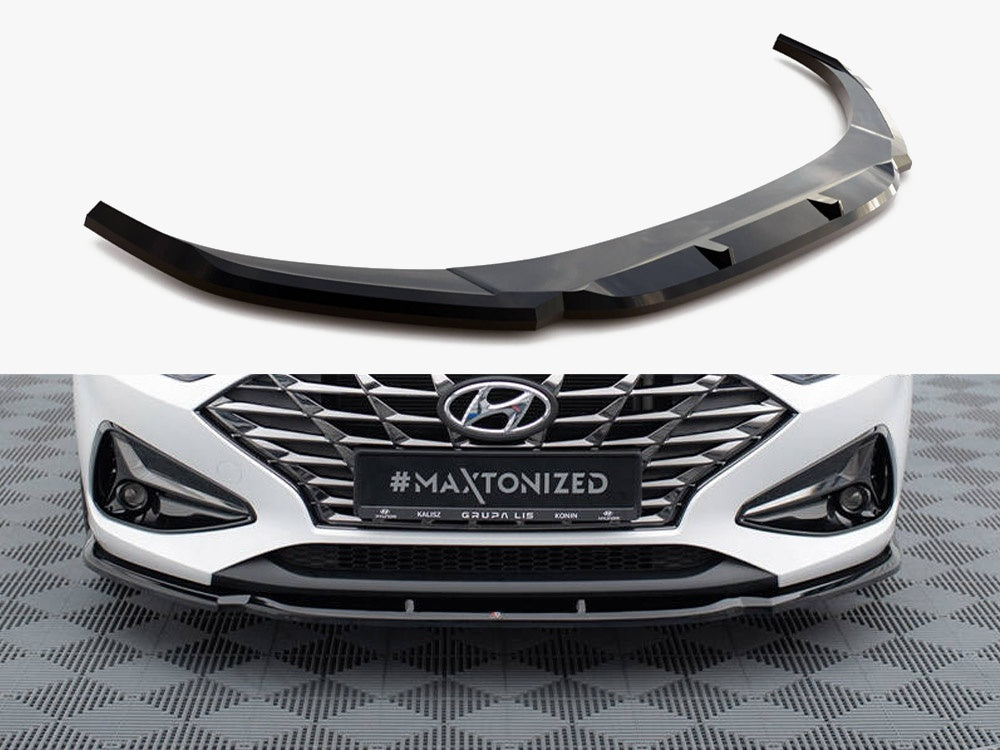 Maxton Design Front Splitter V.1 Hyundai I30 Mk3 Facelift - HY-I30-3F-FD1G - Image 1