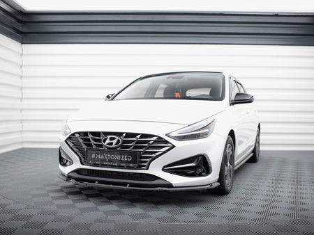 Maxton Design Front Splitter V.1 Hyundai I30 Mk3 Facelift - HY-I30-3F-FD1G - Image 2