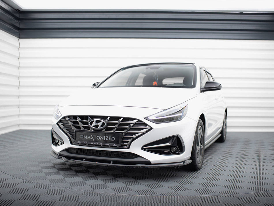 Maxton Design Front Splitter V.1 Hyundai I30 Mk3 Facelift - HY-I30-3F-FD1G - Image 2