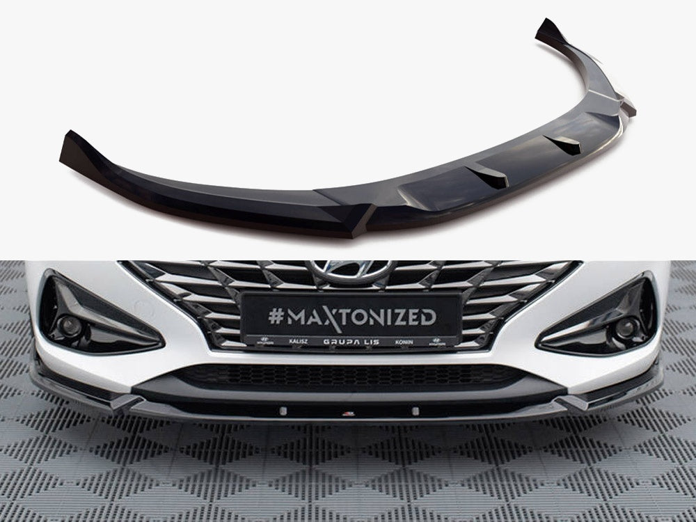 Maxton Design Front Splitter V.2 Hyundai I30 Mk3 Facelift - HY-I30-3F-FD2G - Image 1