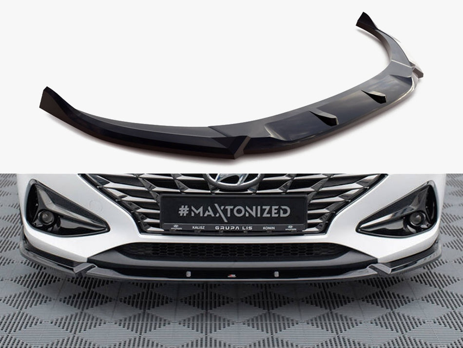 Maxton Design Front Splitter V.2 Hyundai I30 Mk3 Facelift - HY-I30-3F-FD2G - Image 1
