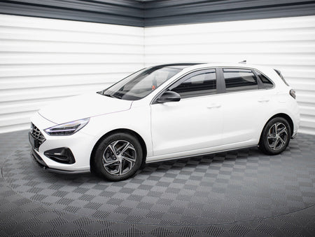 Maxton Design Side Skirts Diffusers Hyundai I30 N-Line / Standard Hatchback / Fastback Mk3 Facelift - HY-I30-3F-SD1G - Image 2