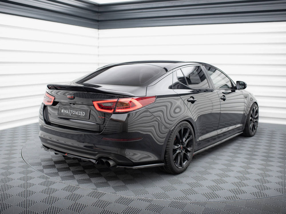 Maxton Design Central Rear Splitter (Vertical Bars) Kia Optima Mk3 - KI-OP-1-RSD1G+RD1G - Image 2