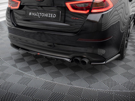 Maxton Design Central Rear Splitter (Vertical Bars) Kia Optima Mk3 - KI-OP-1-RSD1G+RD1G - Image 3