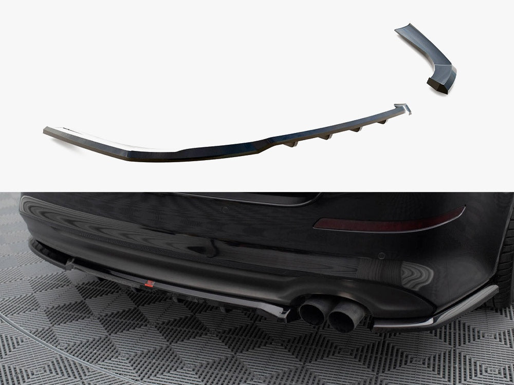 Maxton Design Central Rear Splitter (Vertical Bars) Kia Optima Mk3 - KI-OP-1-RSD1G+RD1G - Image 1