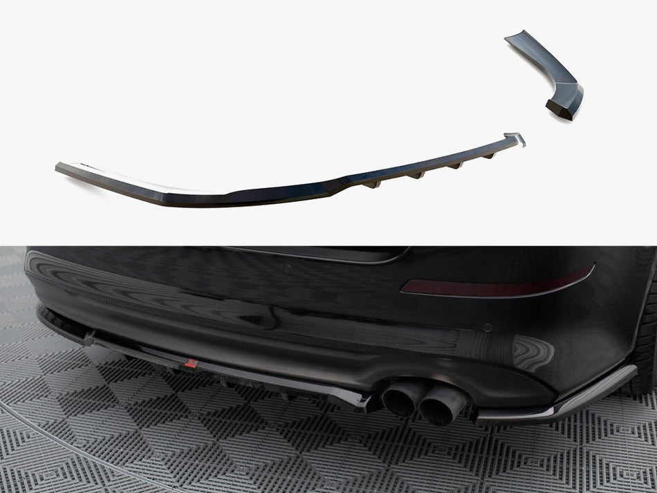 Maxton Design Central Rear Splitter (Vertical Bars) Kia Optima Mk3 - KI-OP-1-RSD1G+RD1G - Image 1