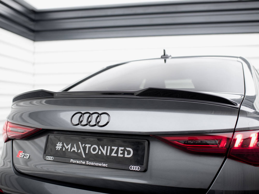 Maxton Design Spoiler CAP 3D Audi A3 / A3 S-Line / S3 / RS3 Sedan 8Y - AU-A3-8Y-SLINE-S-CAP3D1G - Image 4